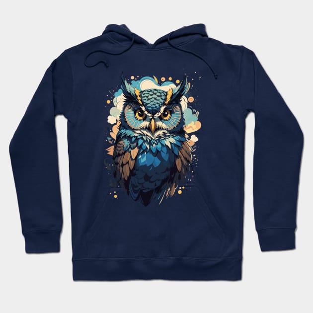 Fantasy Owl in Vector Style Hoodie by NordicBadger